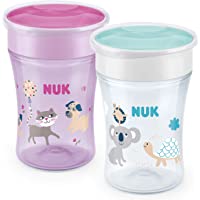 Los mejores  - NUK Magic Cup vaso antiderrame bebe | Borde a prueba de derrames de 360° | +8 meses | Sin BPA | 230 ml | Gata-Koala…